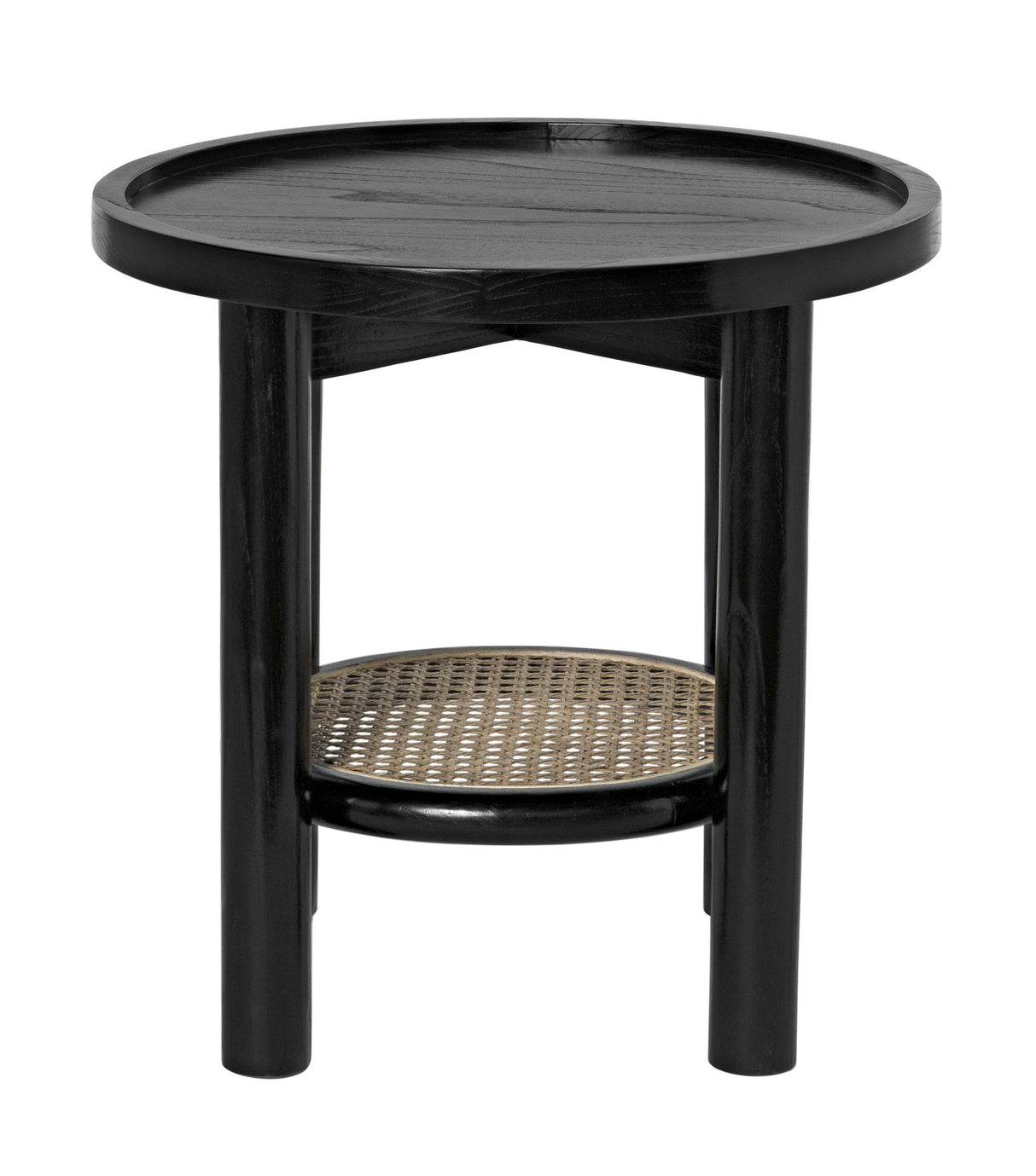 NOIR Hide Away Side Table Charcoal Black