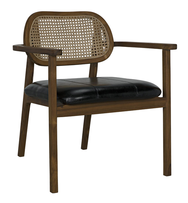 NOIR Tolka Chair Teak with Leather Seat