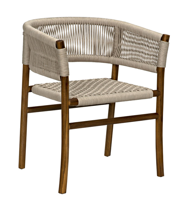 NOIR Conrad Chair Teak with Woven Rope