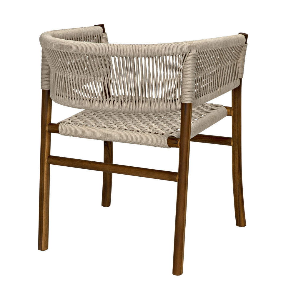 NOIR Conrad Chair Teak with Woven Rope
