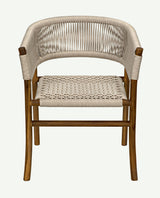 NOIR Conrad Chair Teak with Woven Rope