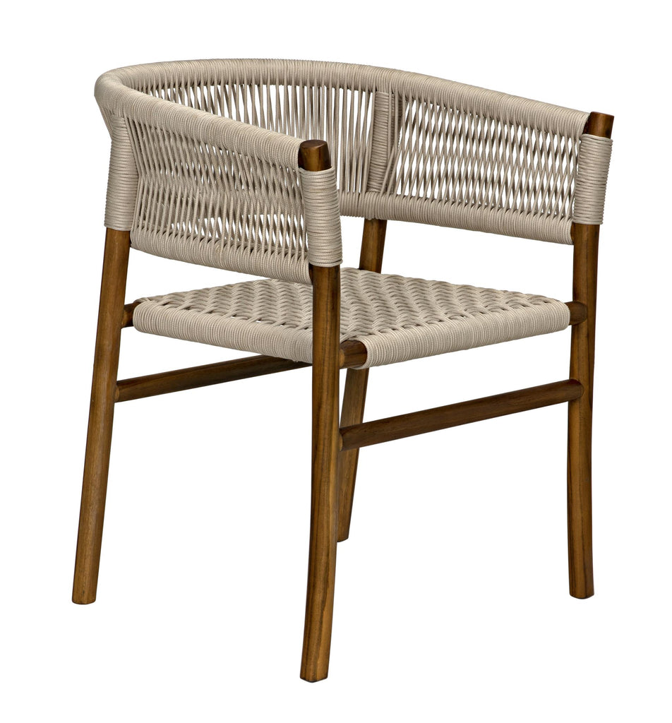 NOIR Conrad Chair Teak with Woven Rope