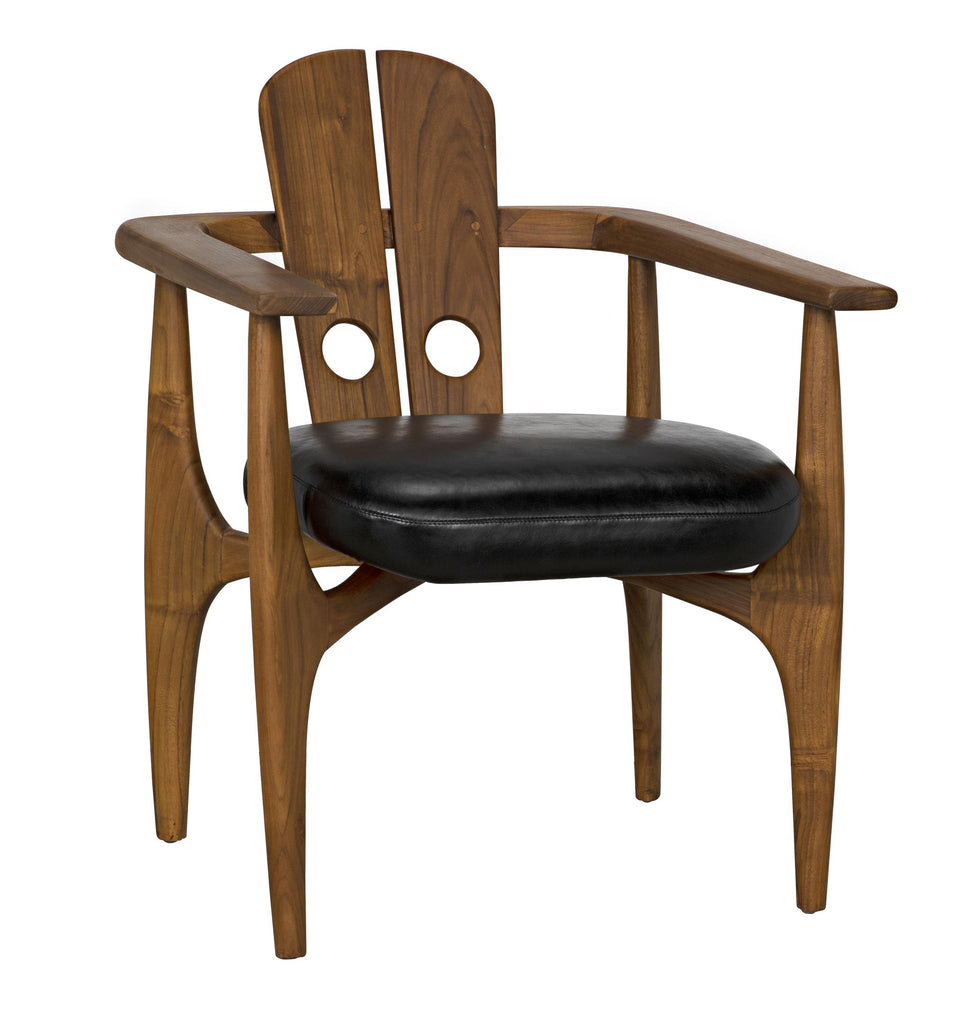 NOIR Kato Chair Teak with Leather