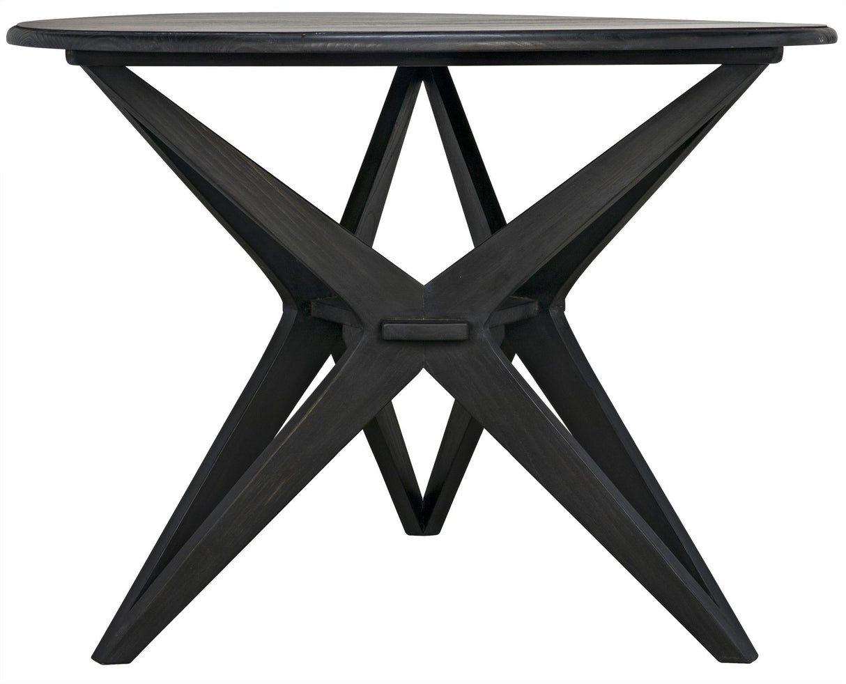 NOIR Victor Dining Table Charcoal Black