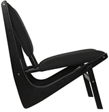 NOIR Boomerang Chair Charcoal Black