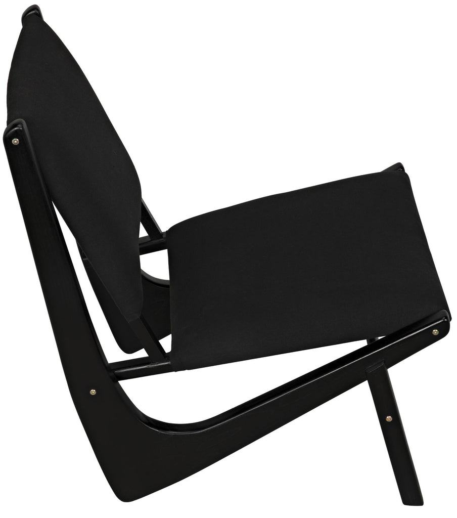 NOIR Boomerang Chair Charcoal Black