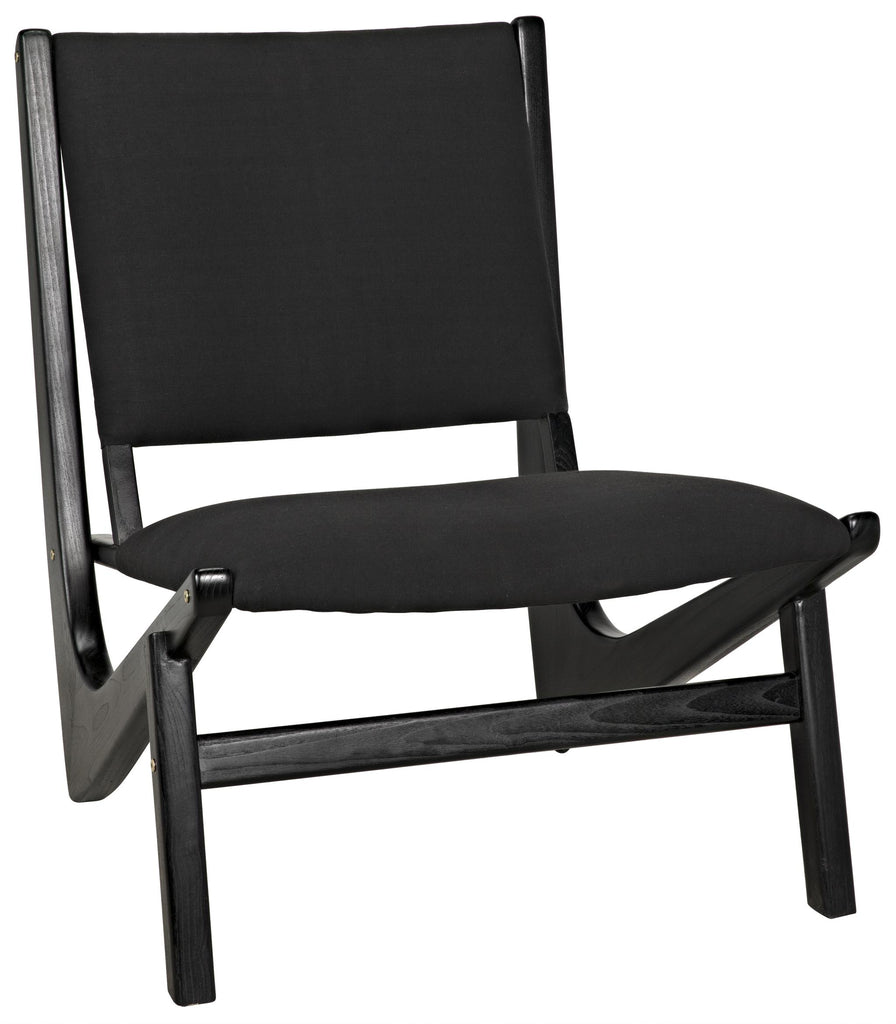 NOIR Boomerang Chair Charcoal Black