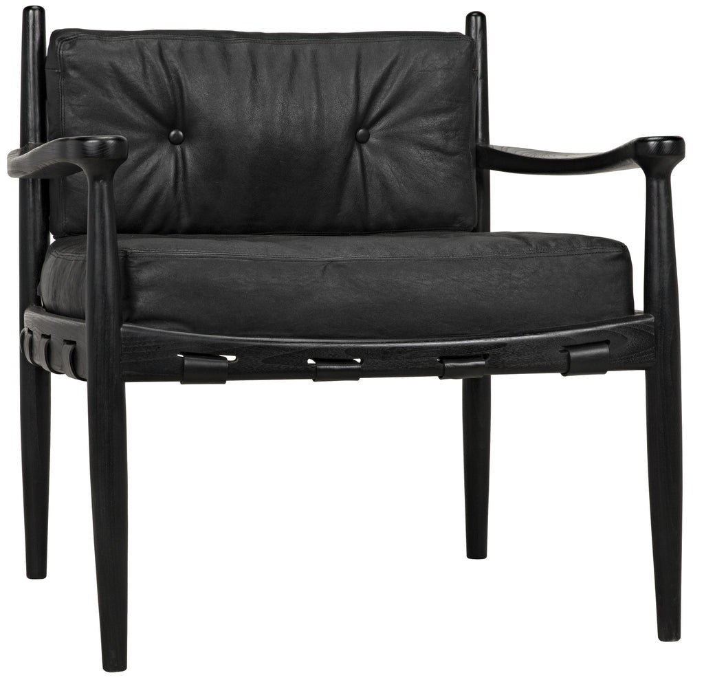 NOIR Fogel Lounge Chair Charcoal Black