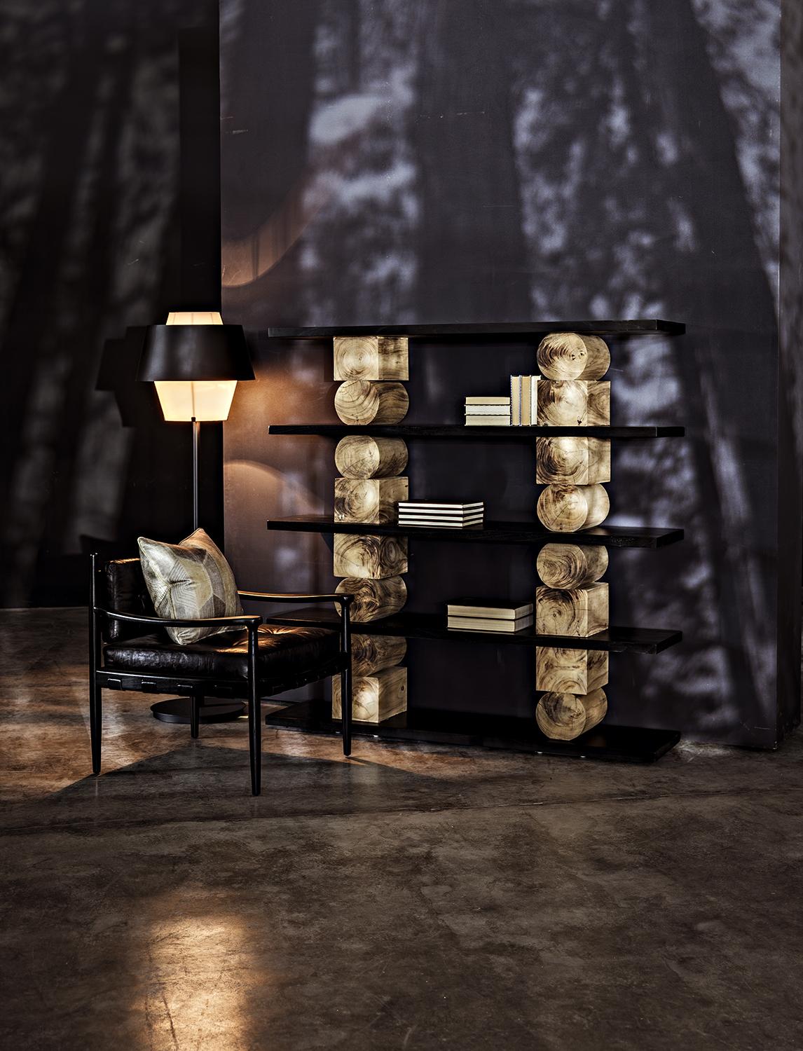 NOIR Fogel Lounge Chair Charcoal Black