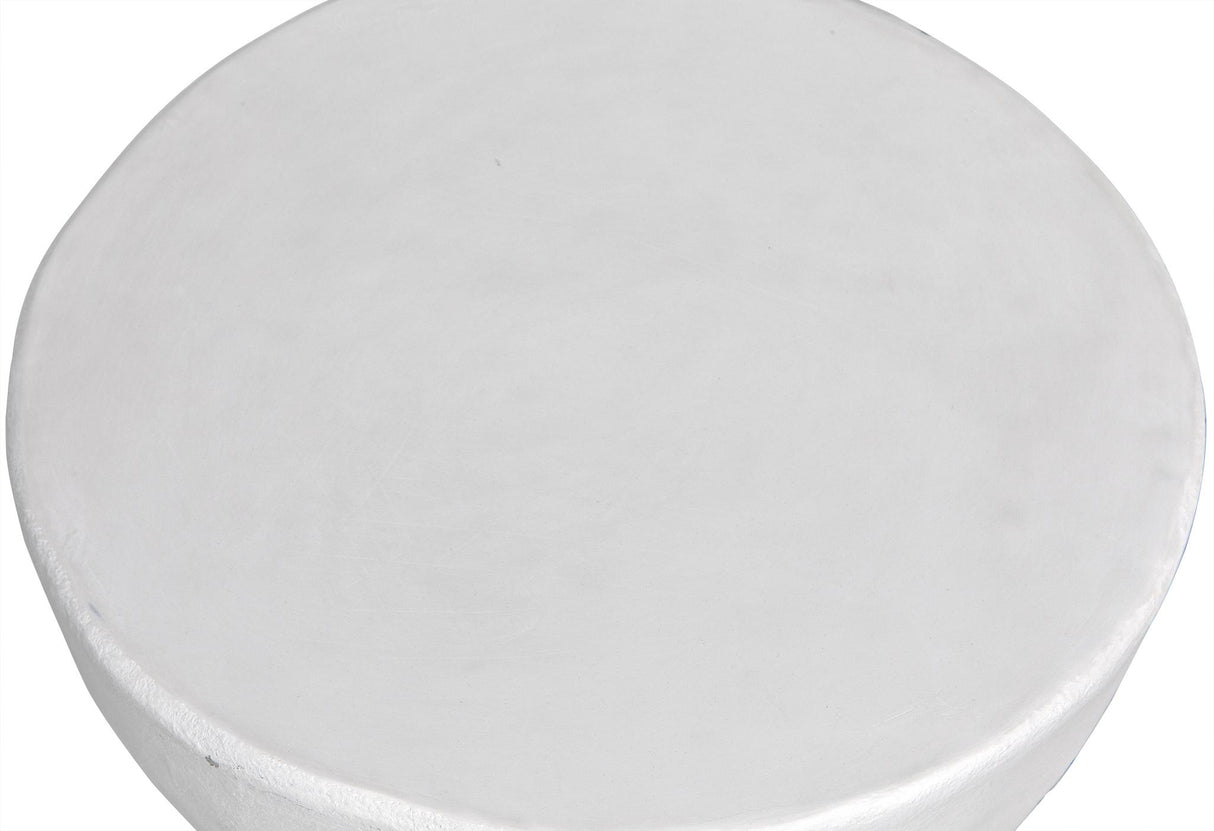 NOIR Hourglass Stool White Fiber Cement