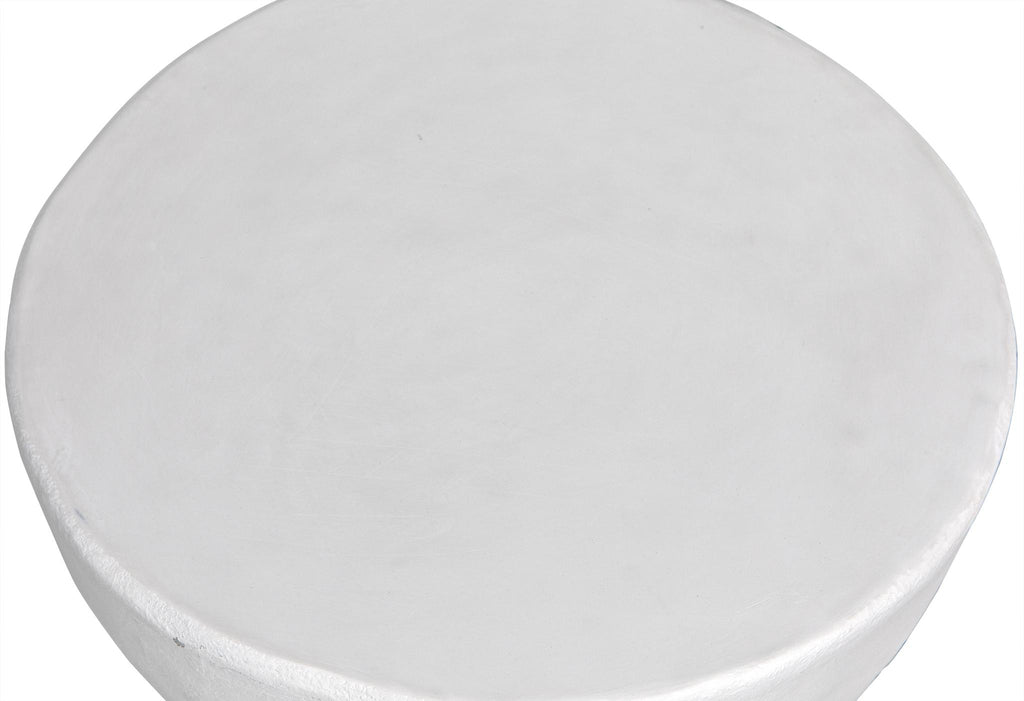 NOIR Hourglass Stool White Fiber Cement