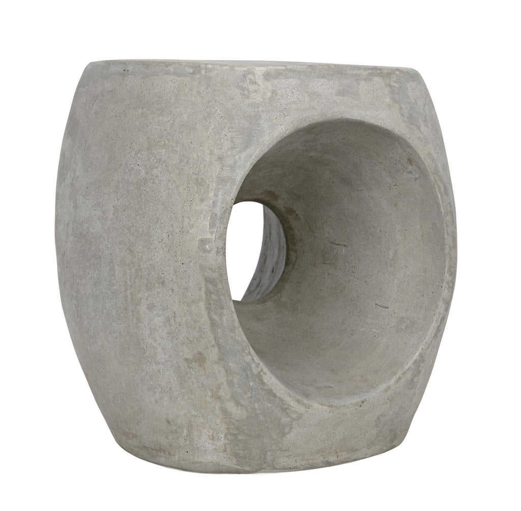 NOIR Trou Side Table/Stool Fiber Cement
