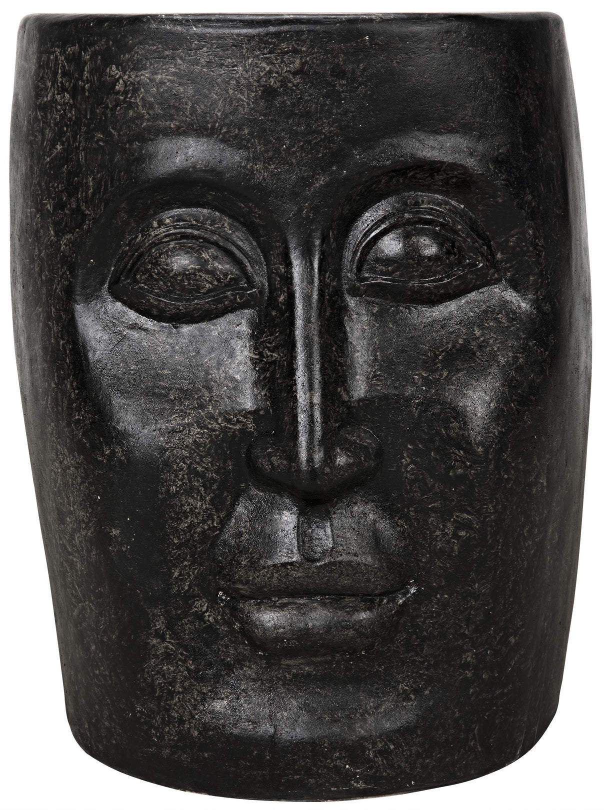 NOIR Head Side Table Black Fiber Cement