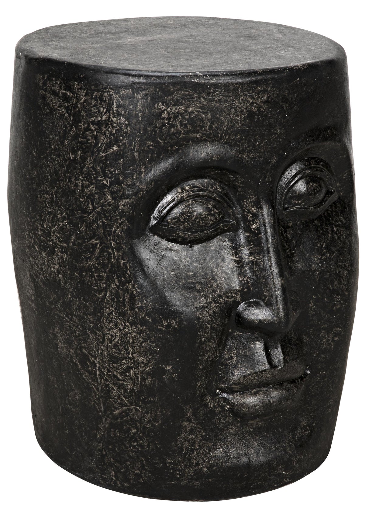 NOIR Head Side Table Black Fiber Cement