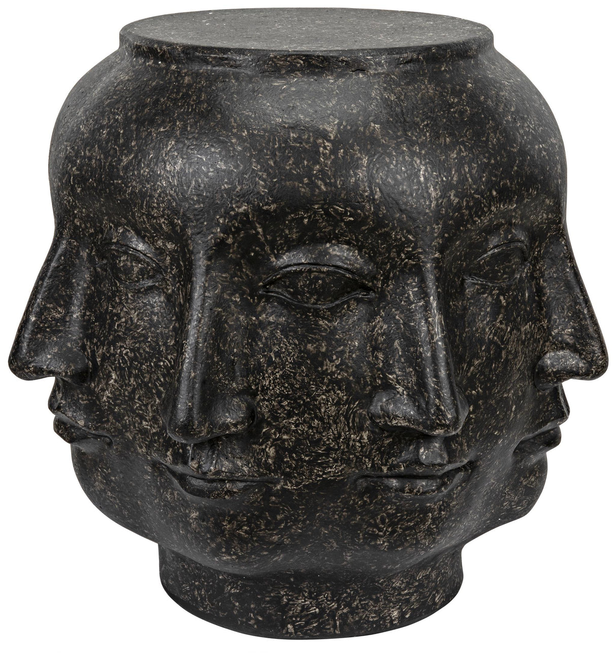 NOIR Multi-Face Stool Black Fiber Cement