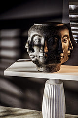 NOIR Multi-Face Stool Black Fiber Cement