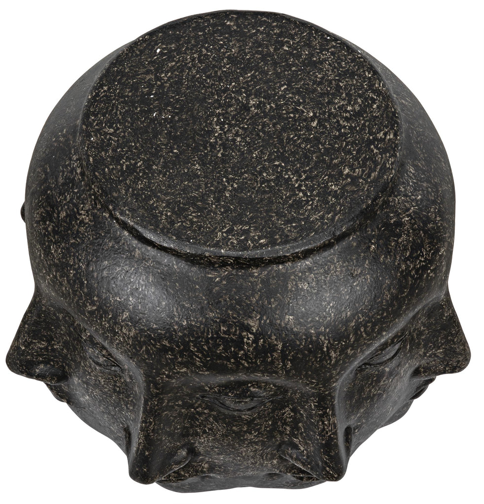 NOIR Multi-Face Stool Black Fiber Cement