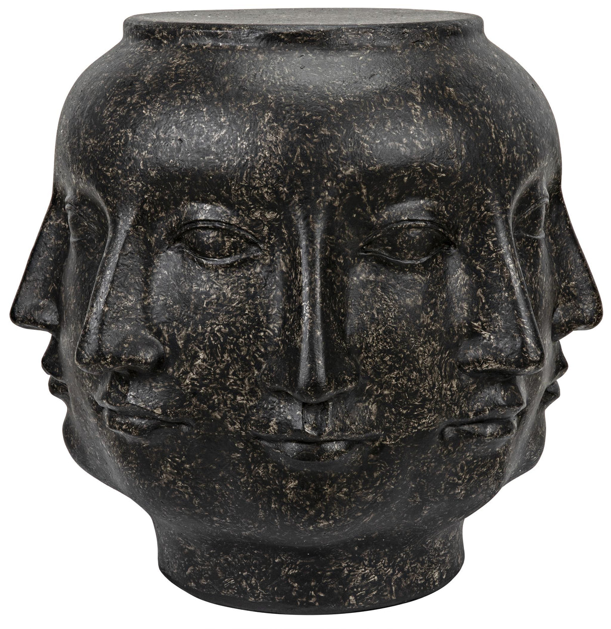 NOIR Multi-Face Stool Black Fiber Cement