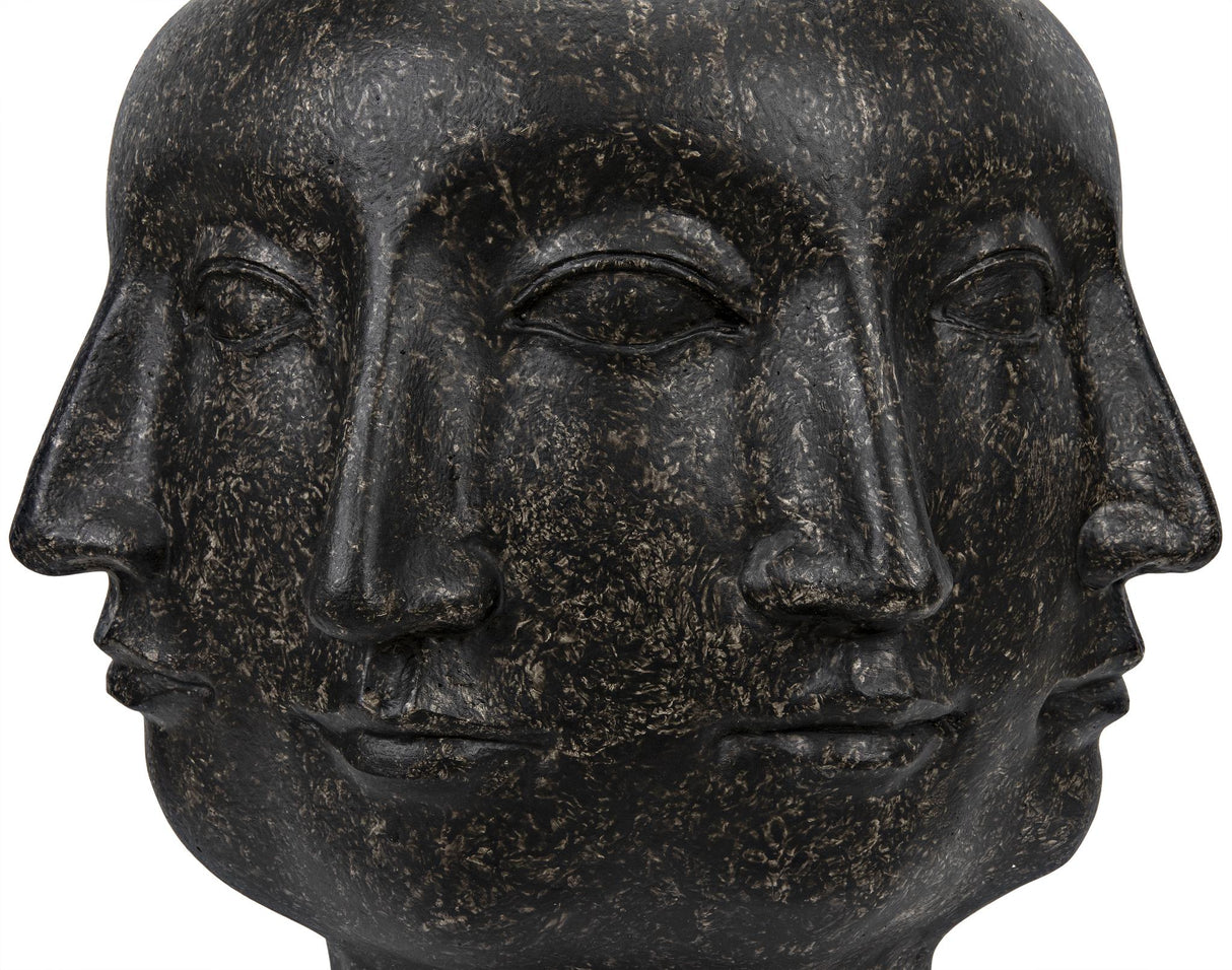 NOIR Multi-Face Stool Black Fiber Cement