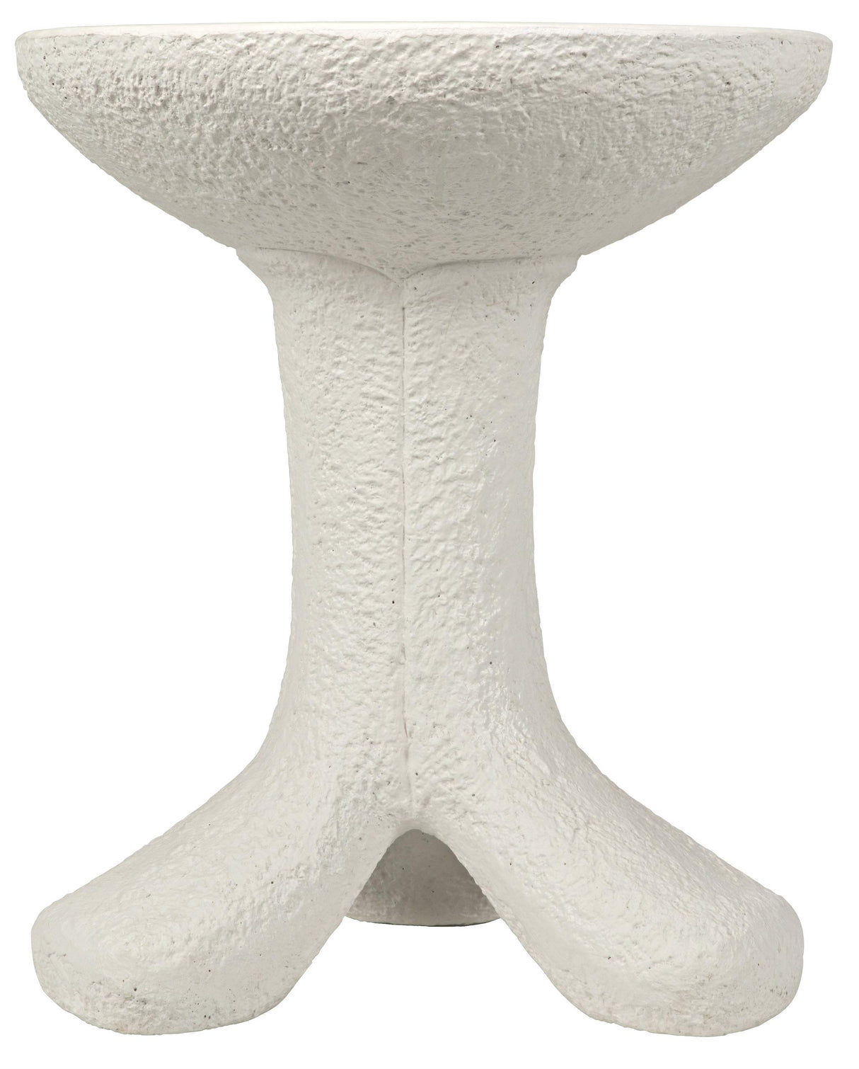 NOIR Laramy Side Table White Fiber Cement