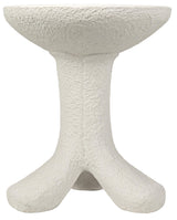 NOIR Laramy Side Table White Fiber Cement