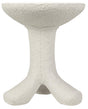 NOIR Laramy Side Table White Fiber Cement