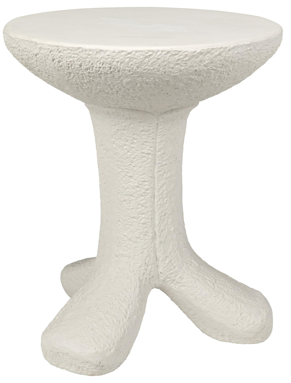 NOIR Laramy Side Table White Fiber Cement