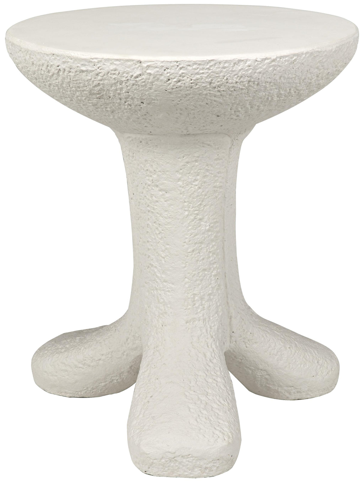 NOIR Laramy Side Table White Fiber Cement