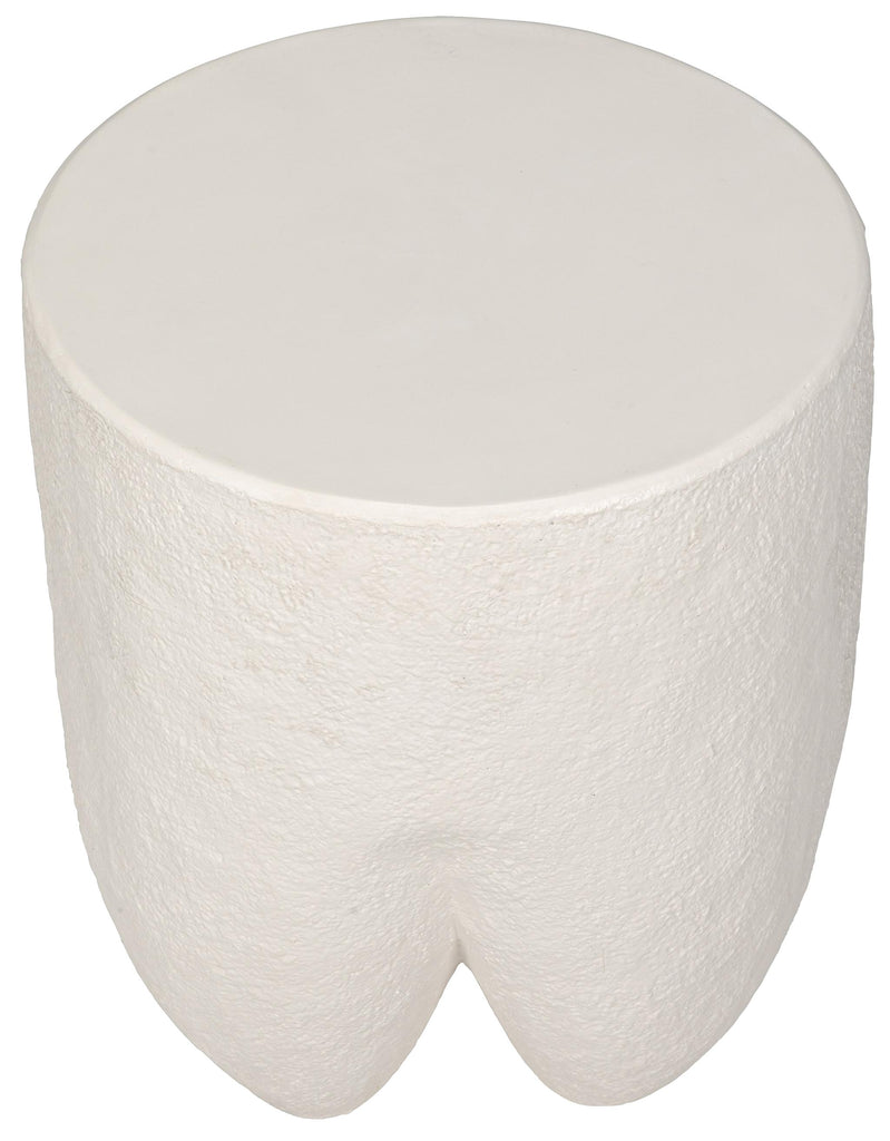 NOIR Donald Side Table White Fiber Cement