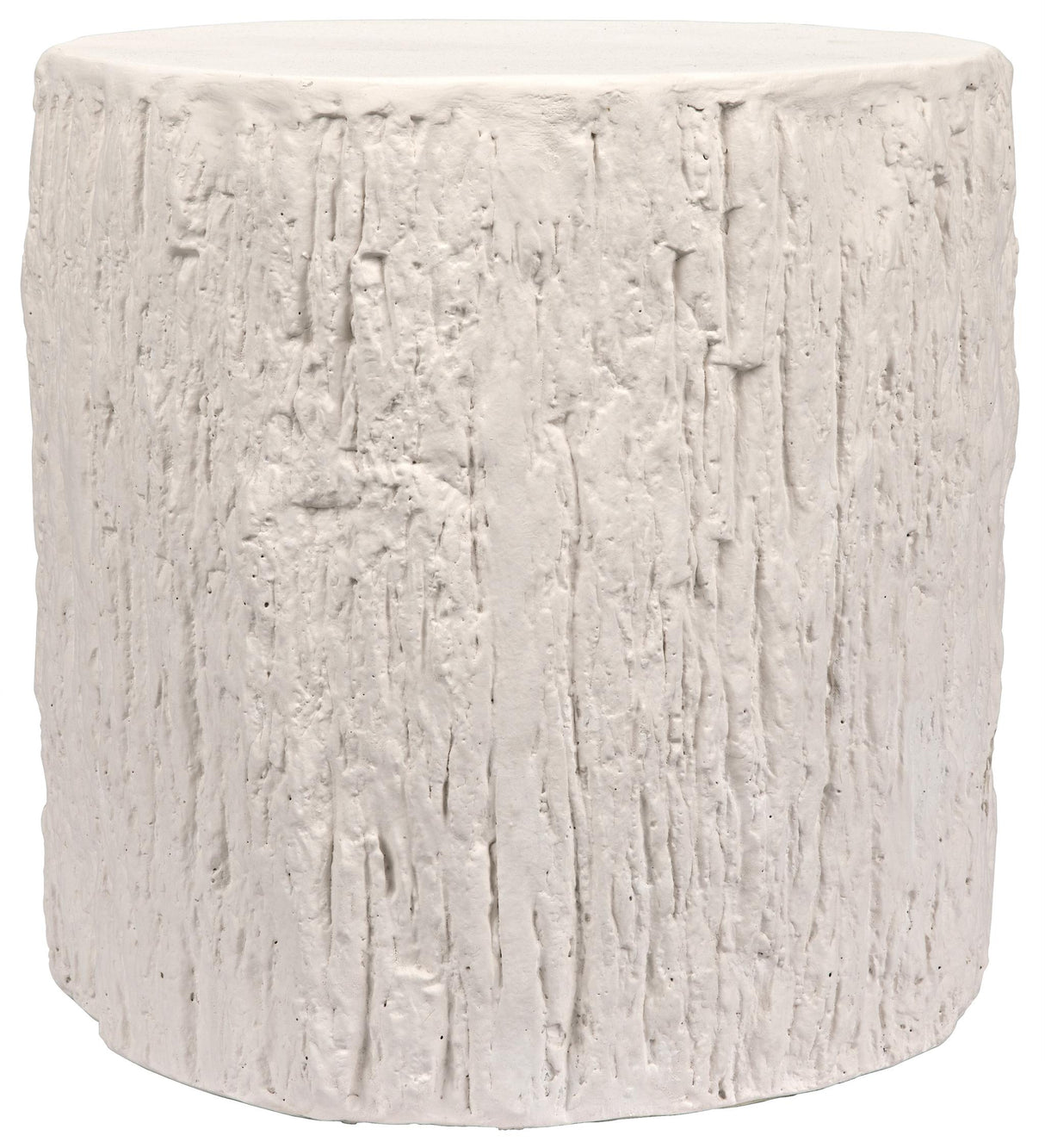 NOIR Trunk Side Table White Fiber Cement