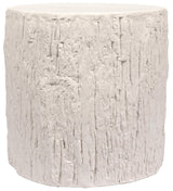 NOIR Trunk Side Table White Fiber Cement