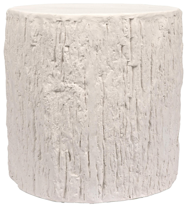 NOIR Trunk Side Table White Fiber Cement