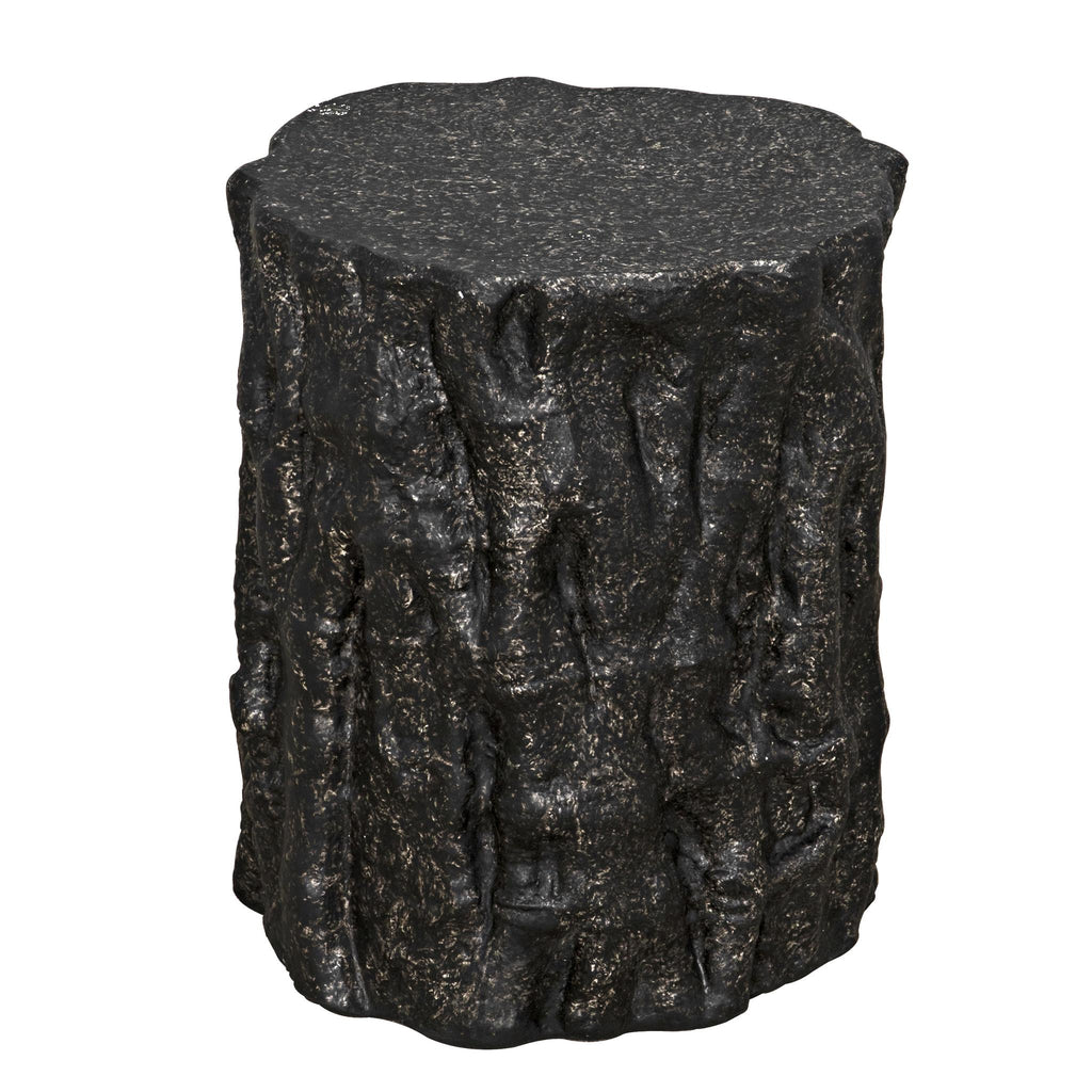 NOIR Damono Stool/Side Table Black Fiber Cement