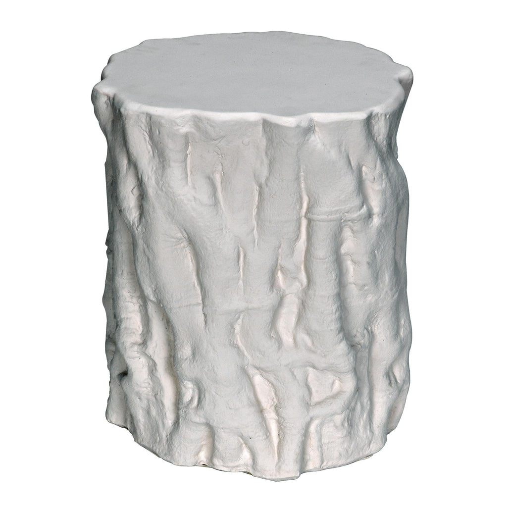 NOIR Damono Stool/Side Table White Fiber Cement