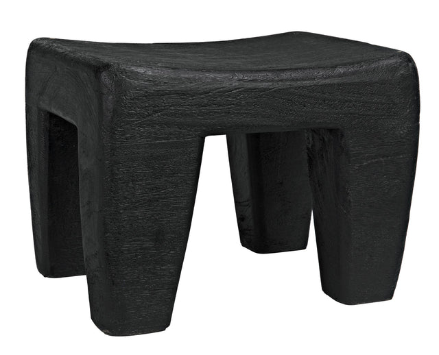 NOIR Sumo Stool Black Burnt