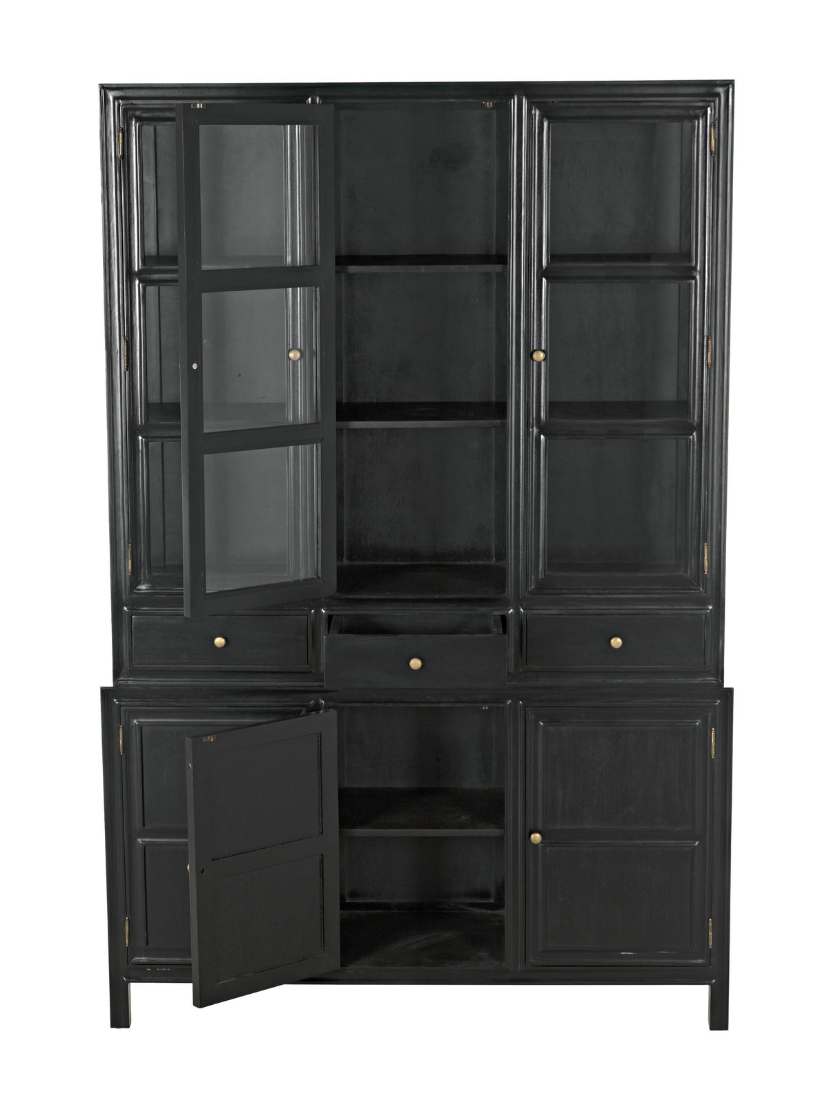 NOIR Colonial Hutch Hand Rubbed Black