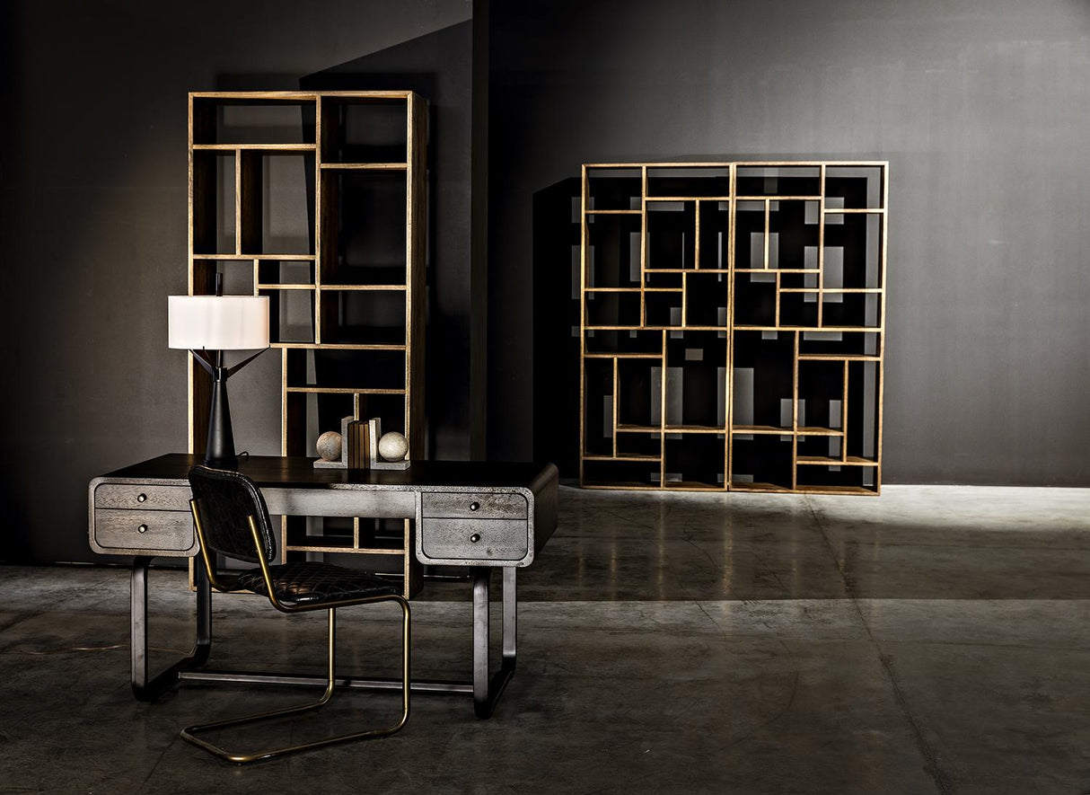 NOIR Malic Shelf Dark Walnut