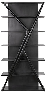 NOIR Vetra Bookcase Hand Rubbed Black