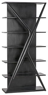 NOIR Vetra Bookcase Hand Rubbed Black
