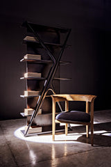 NOIR Vetra Bookcase Hand Rubbed Black