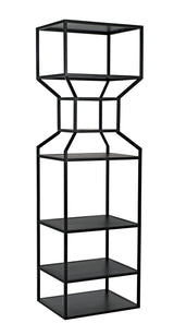 NOIR Downtown A Bookcase Black Metal