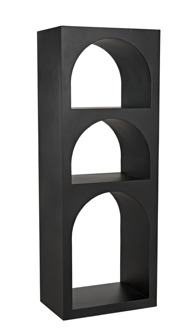 NOIR Aqueduct Bookcase A Black Metal
