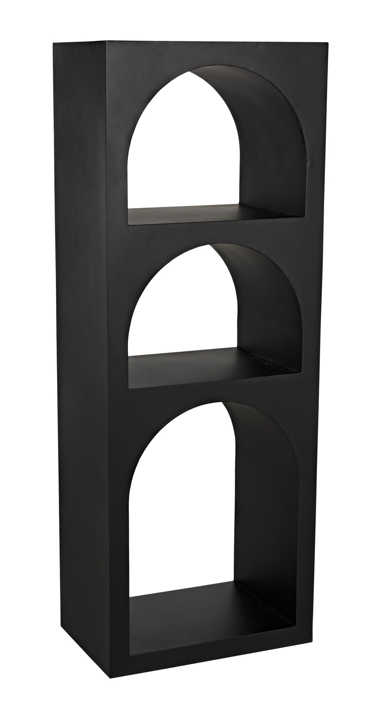 NOIR Aqueduct Bookcase A Black Metal