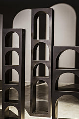 NOIR Aqueduct Bookcase A Black Metal