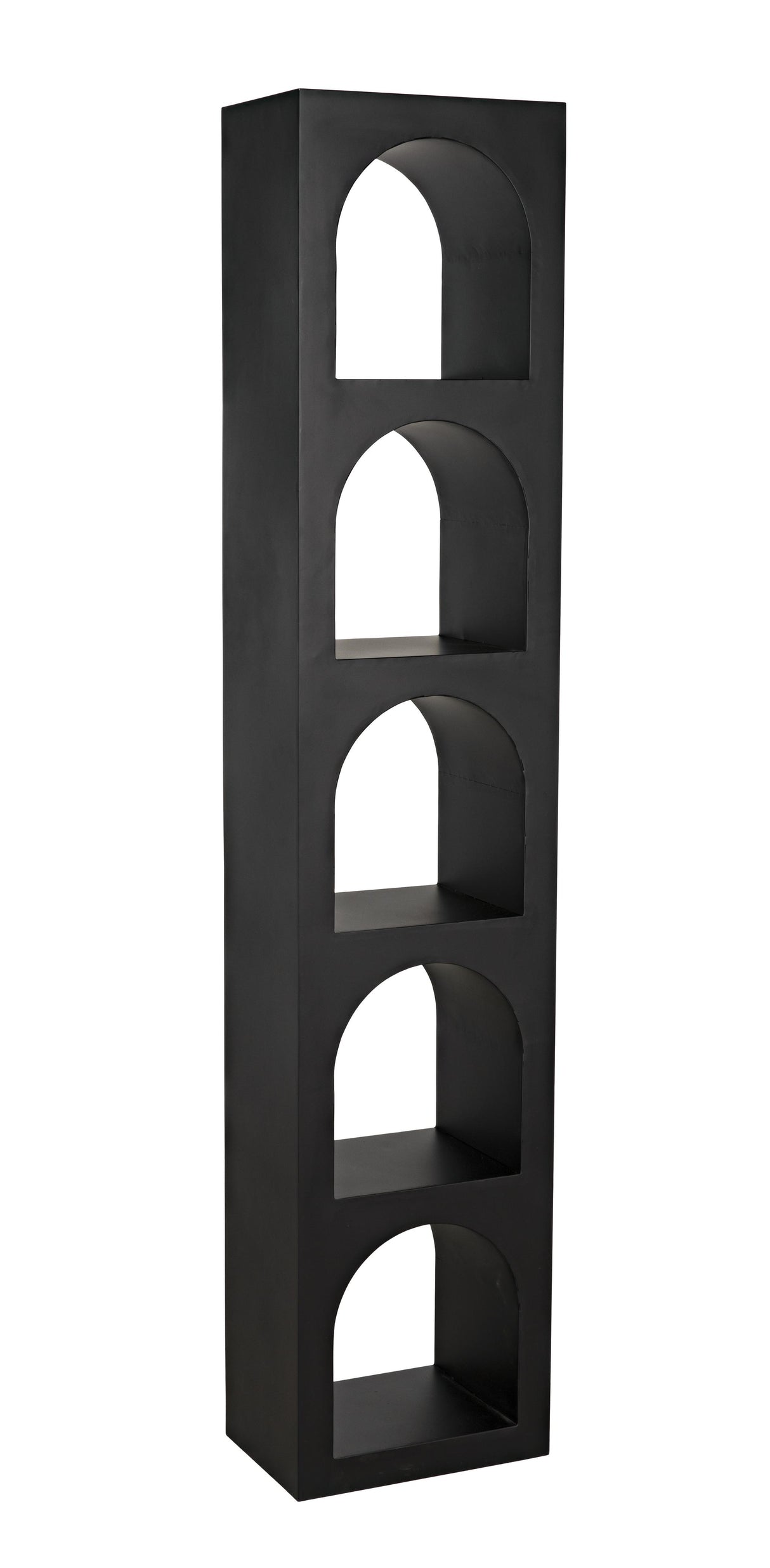 NOIR Aqueduct Bookcase C Black Metal