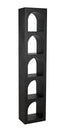 NOIR Aqueduct Bookcase C Black Metal