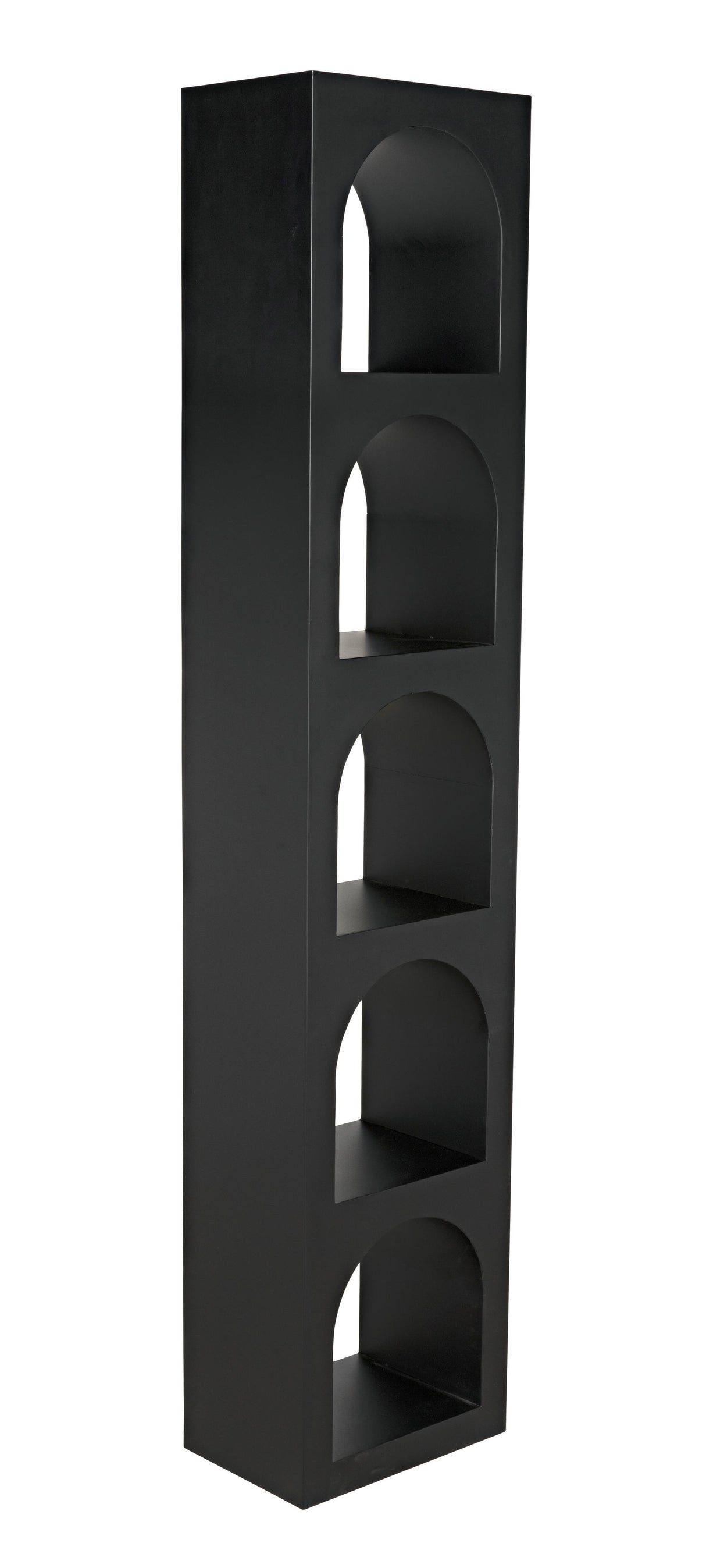 NOIR Aqueduct Bookcase C Black Metal
