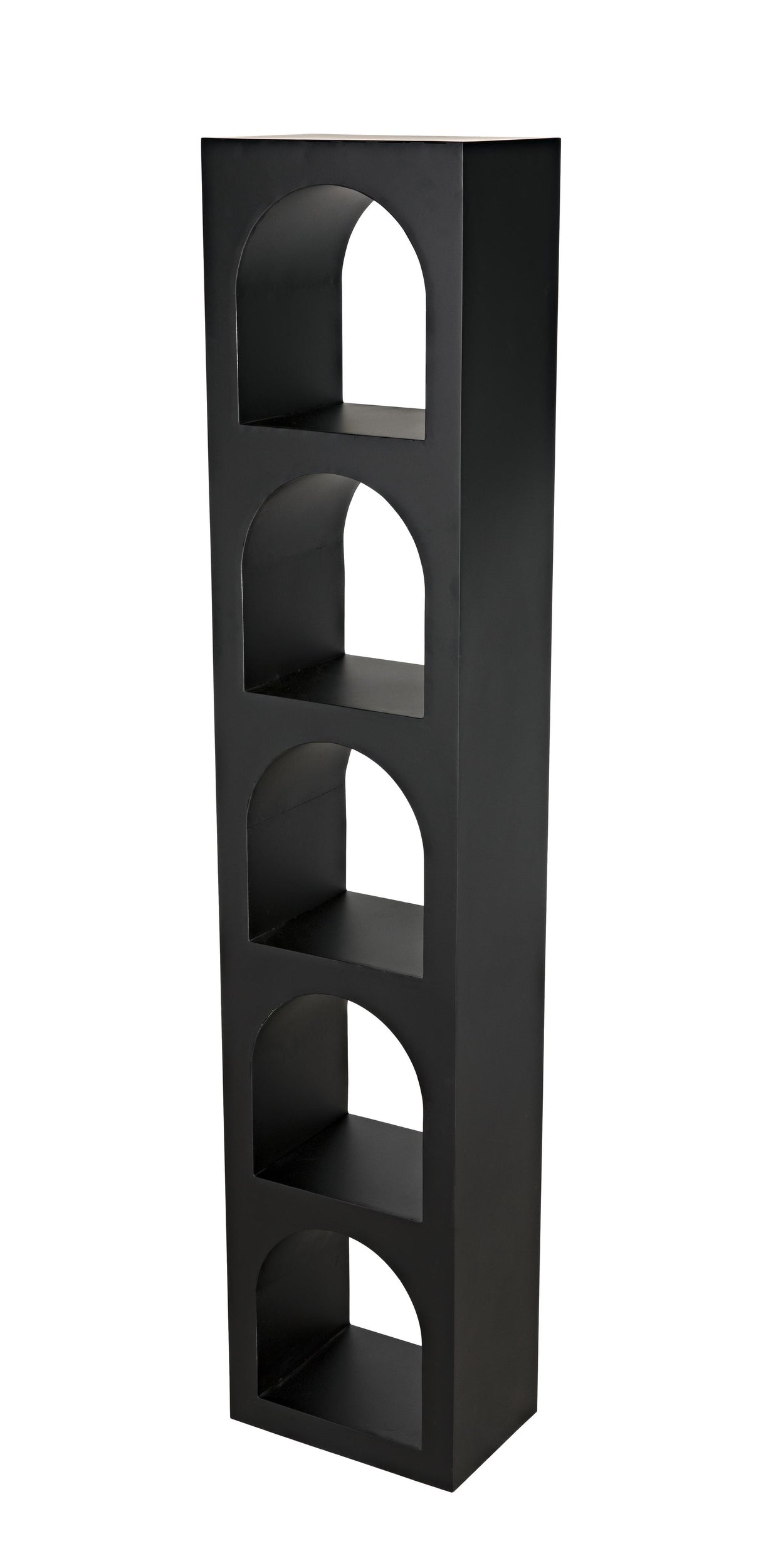 NOIR Aqueduct Bookcase C Black Metal