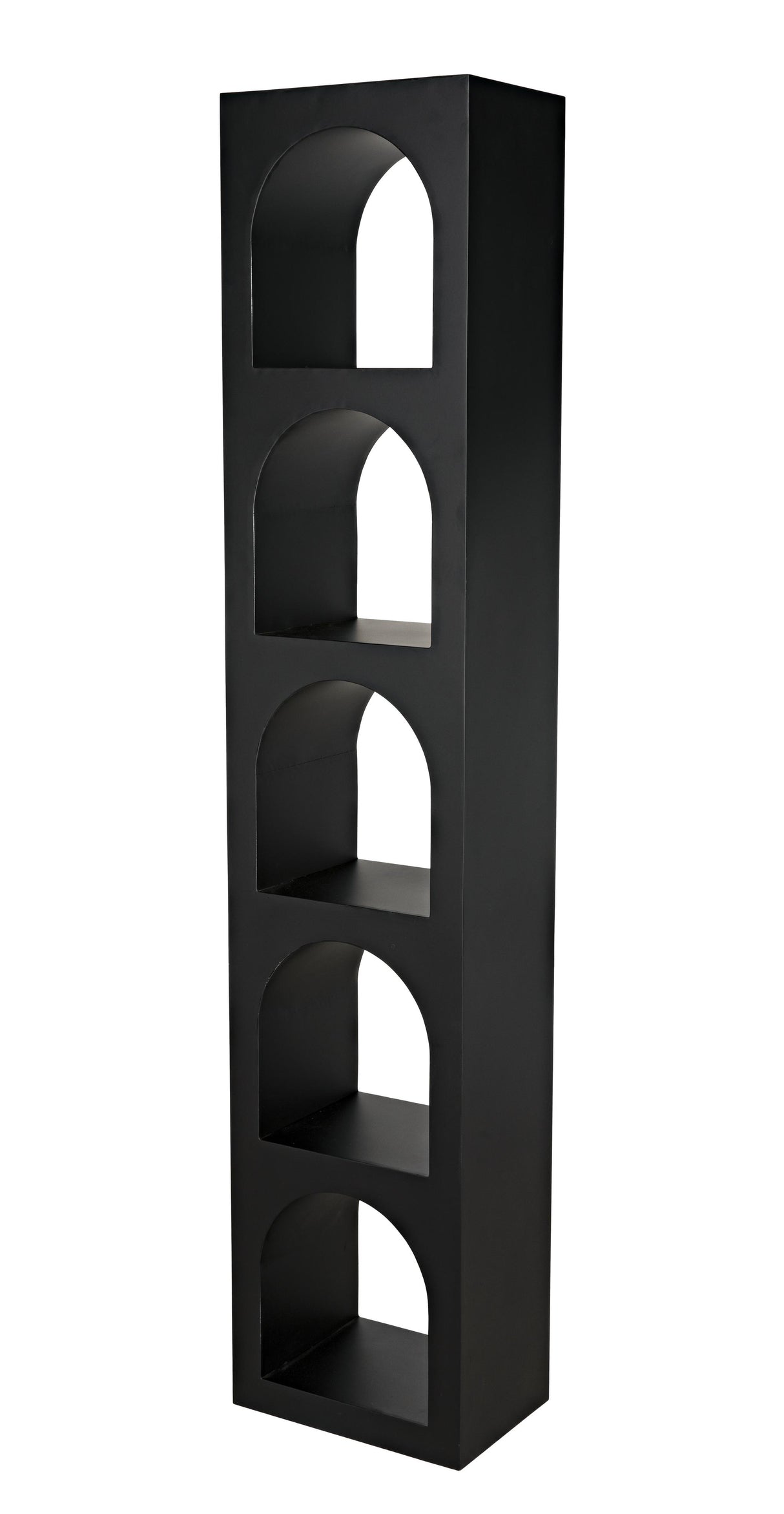 NOIR Aqueduct Bookcase C Black Metal
