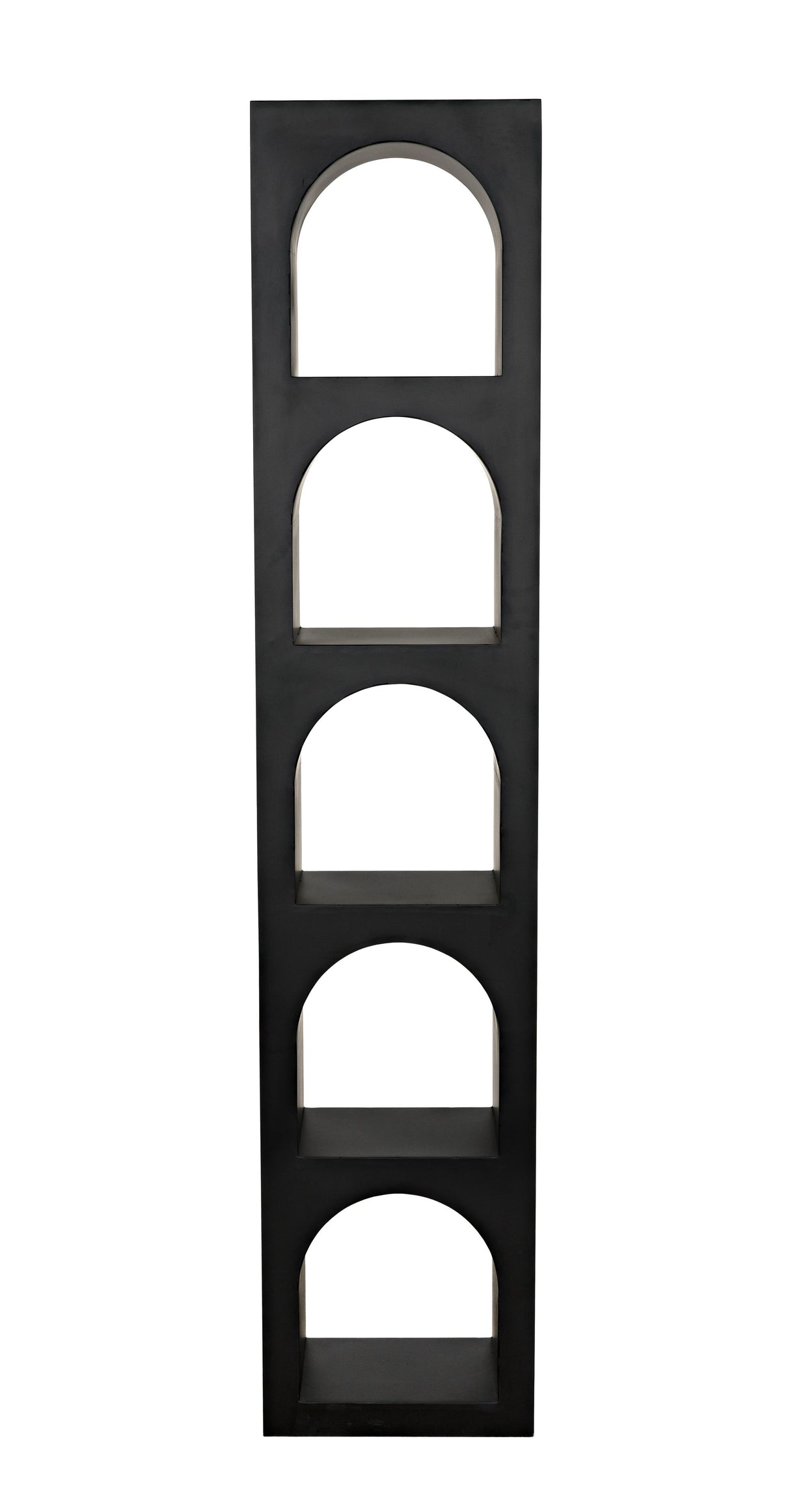 NOIR Aqueduct Bookcase C Black Metal